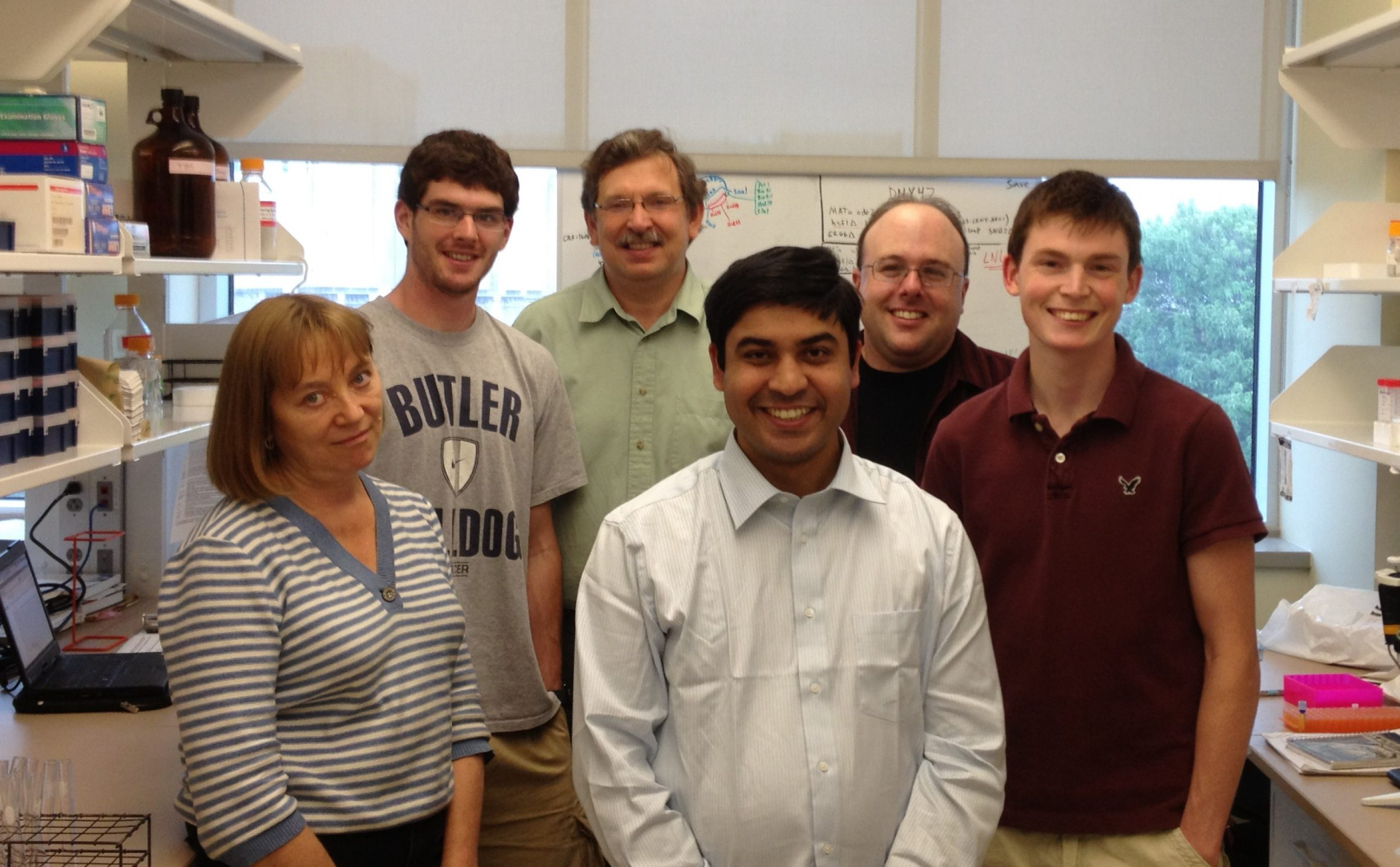 Lab members group photo